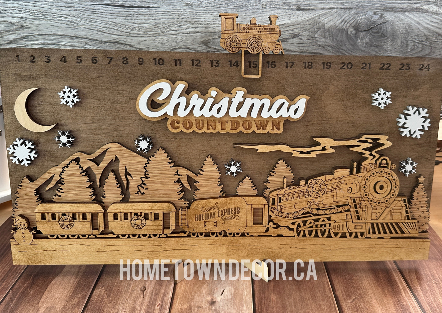 Christmas wooden countdown Calendars
