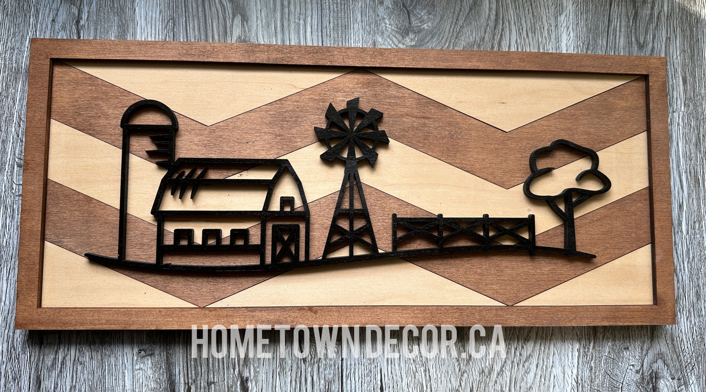 Farming themed signs