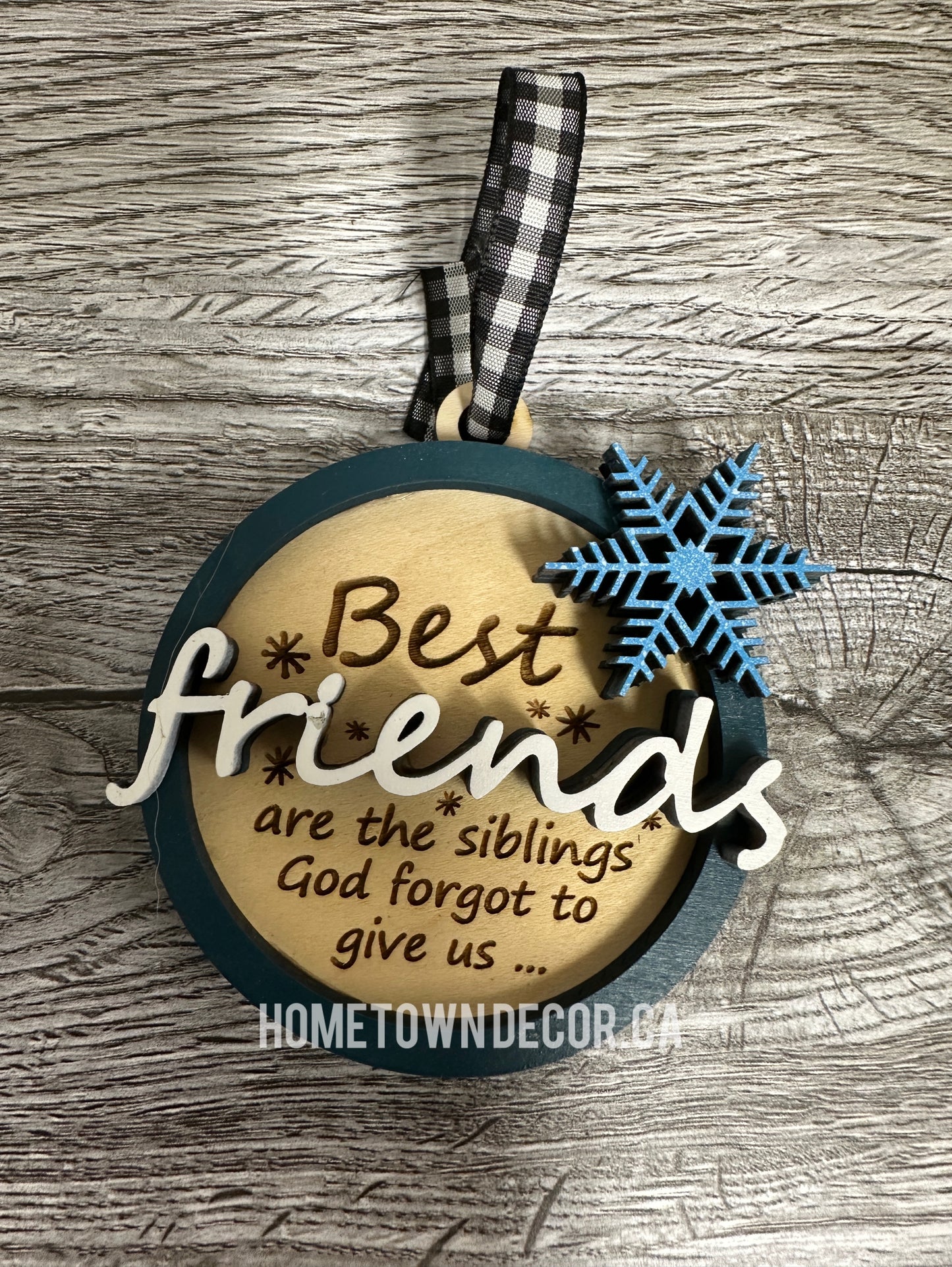 Friendship Christmas ornament
