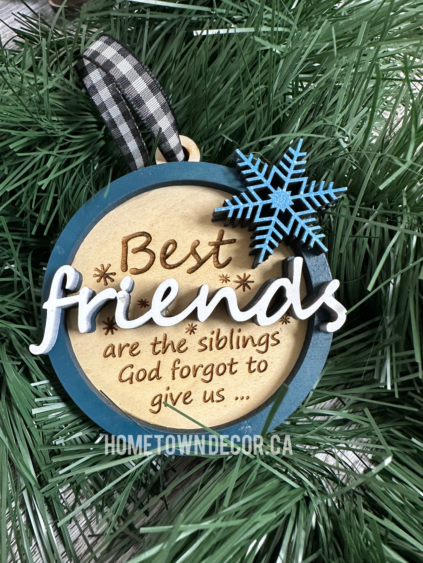 Friendship Christmas ornament