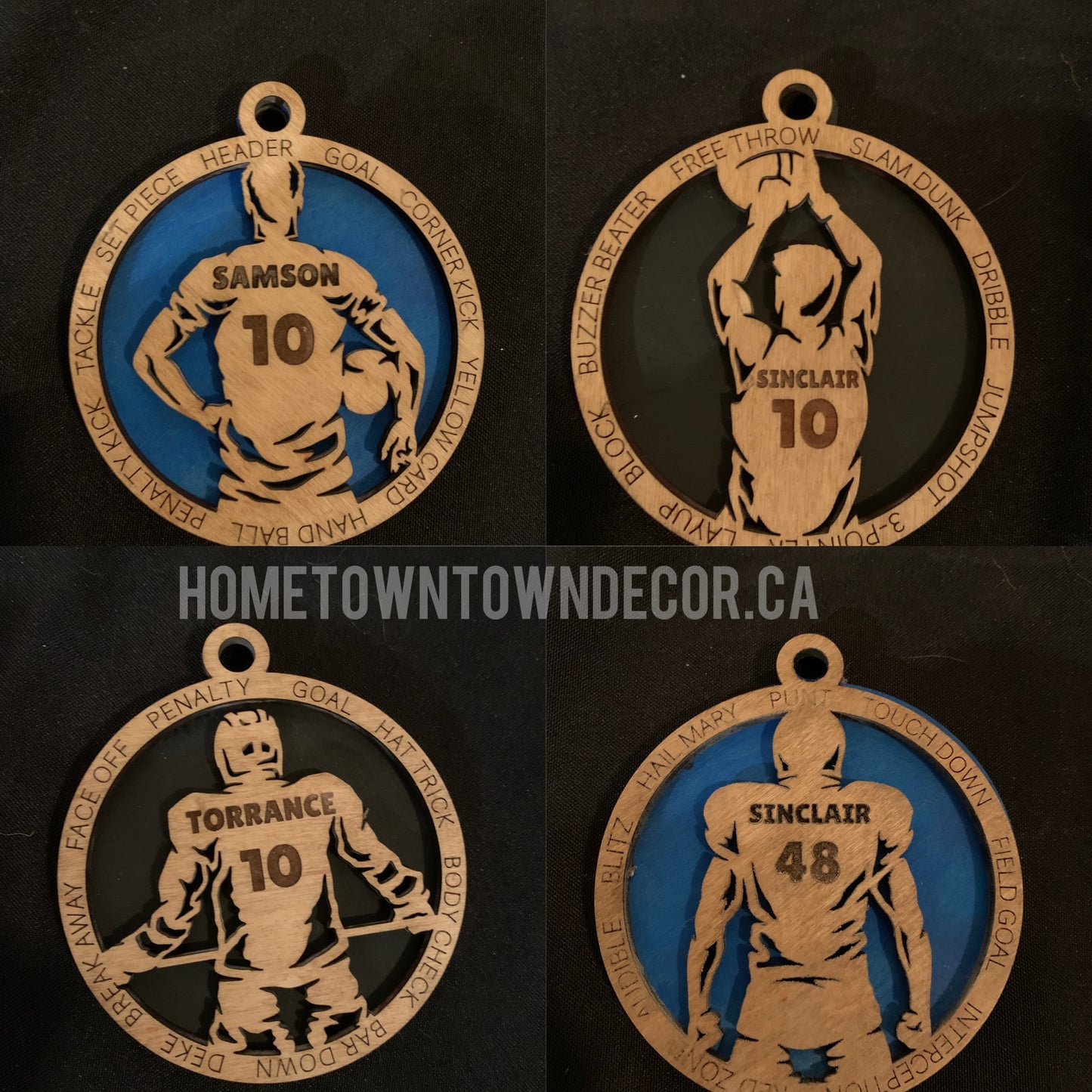 Personalized Sports themed Ornament