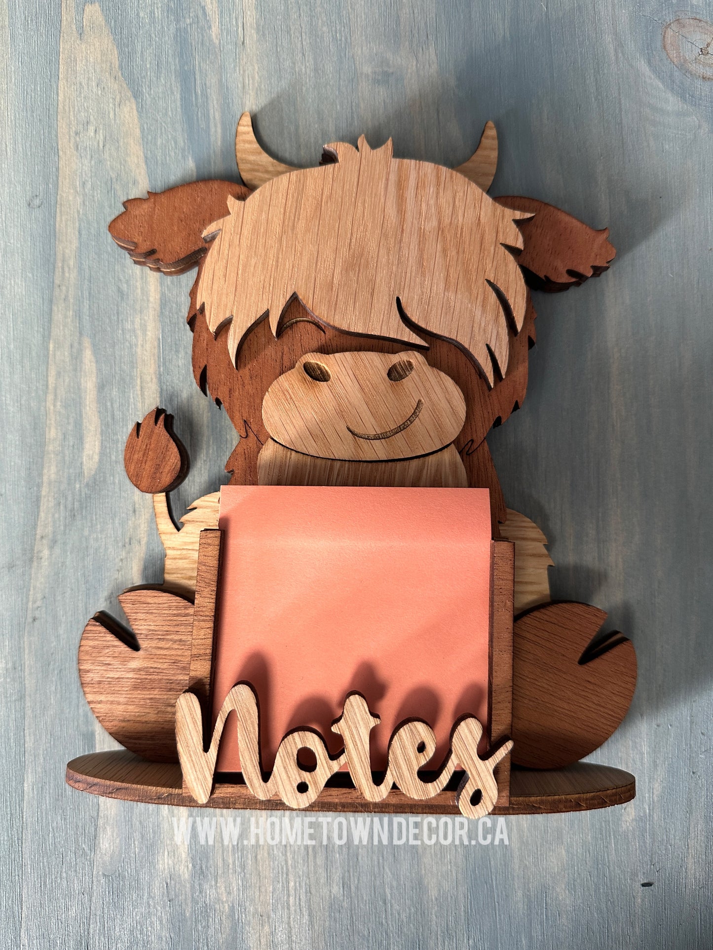 Highland Cow Note Holder