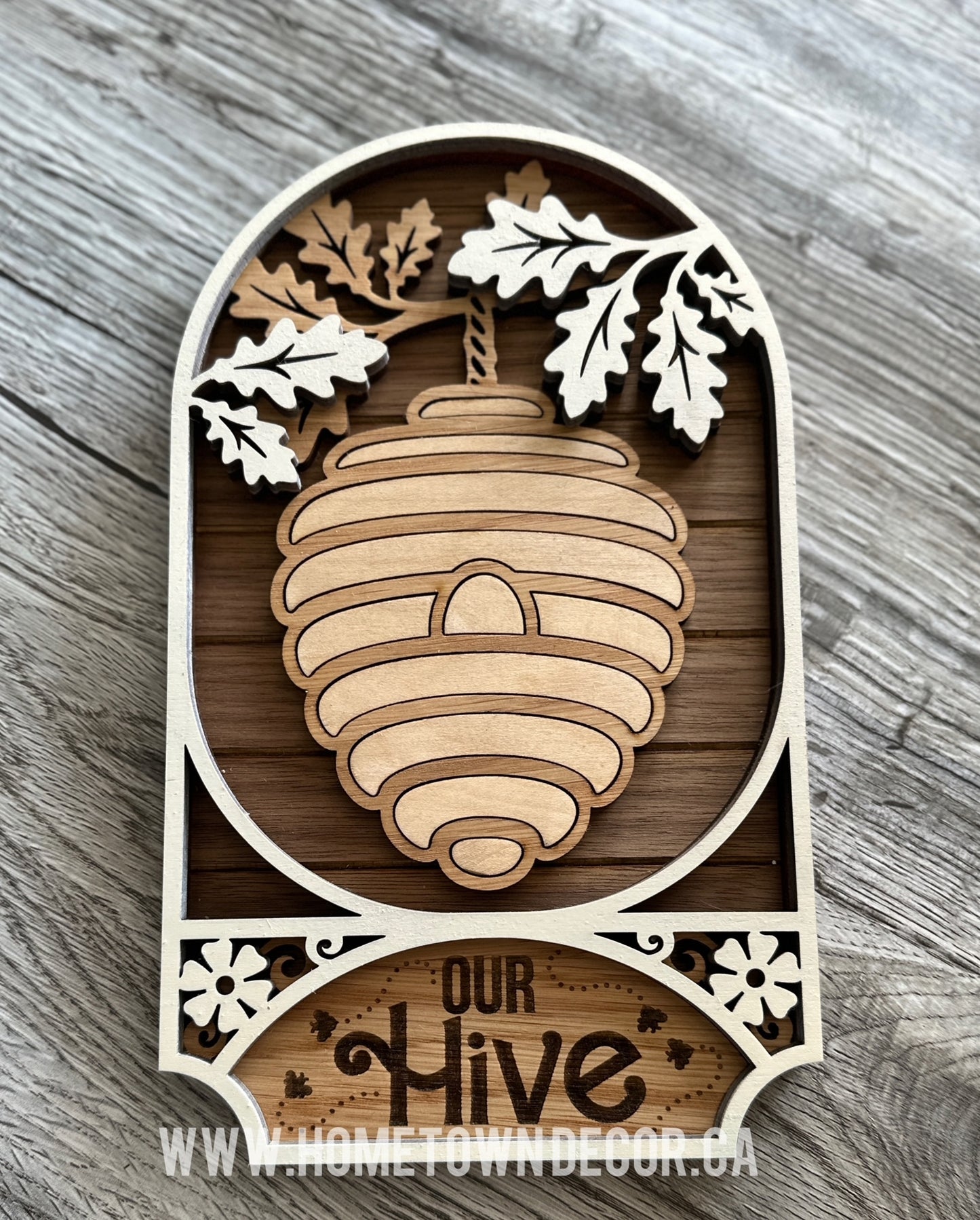 Family Bee Hive personalized custom made