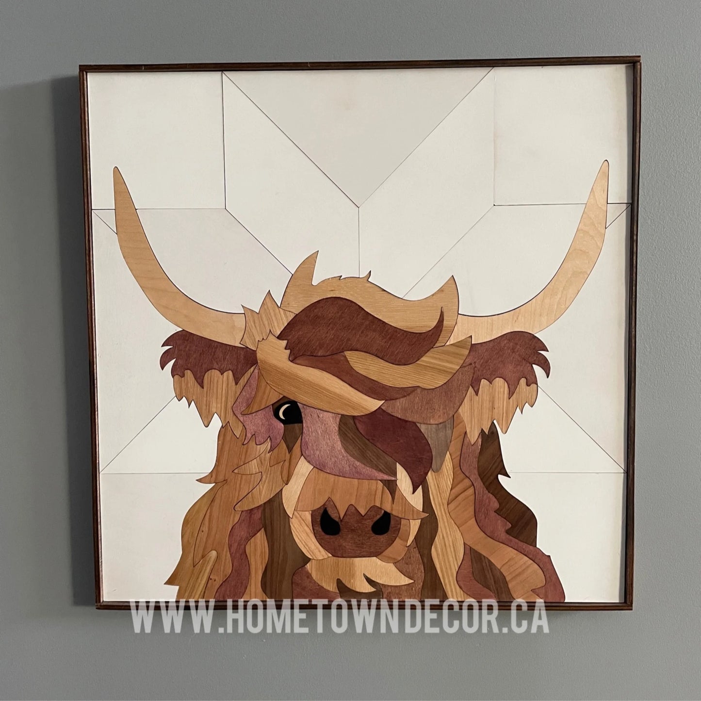 Highland Cow Wooden wall hanging