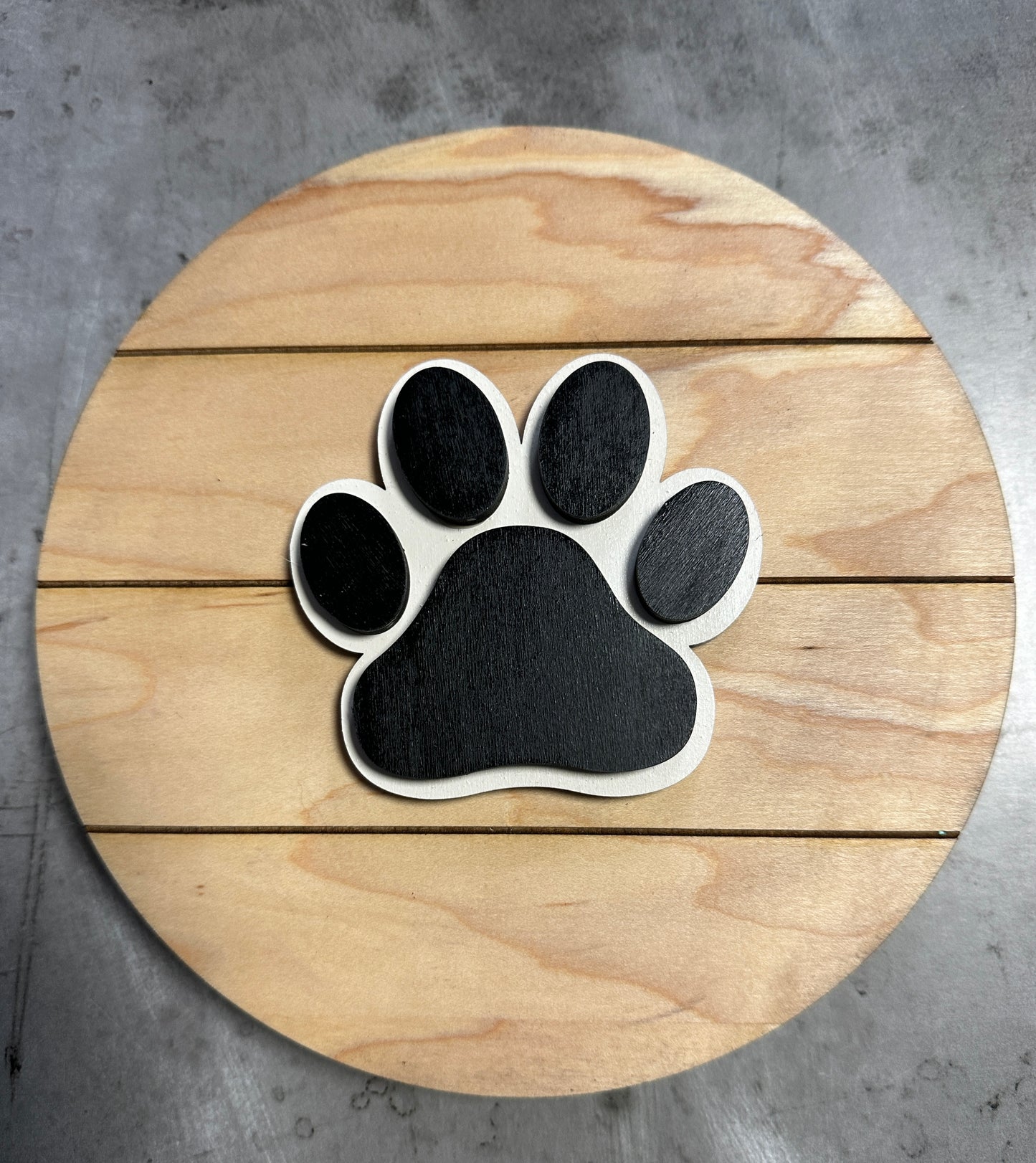 Dog Leash Holder Personalized  Round