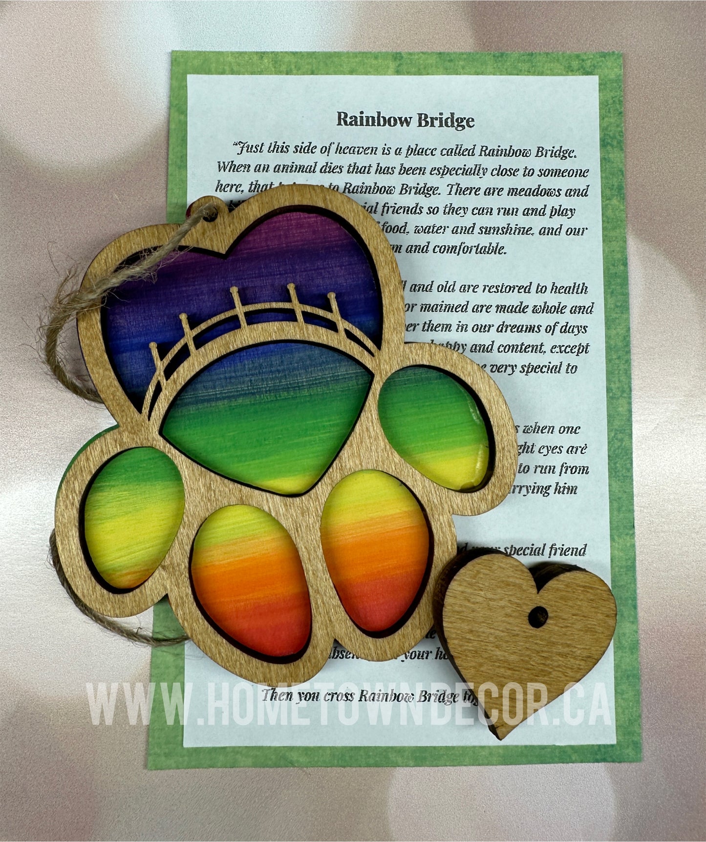 Pet Memorial Rainbow Bridge Ornament