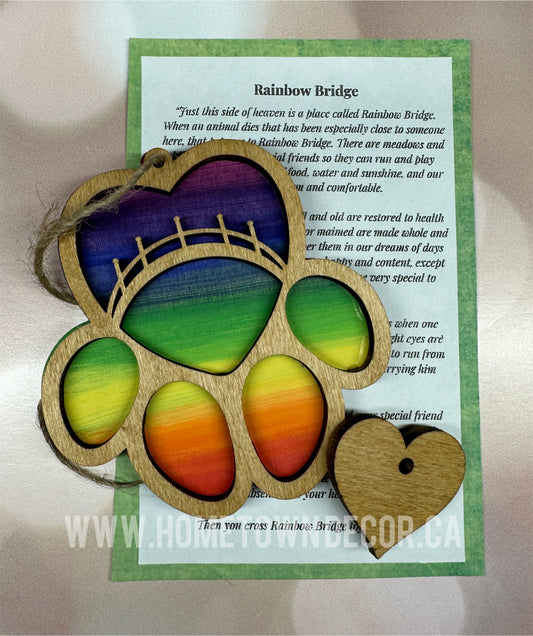 Pet Memorial Rainbow Bridge Ornament