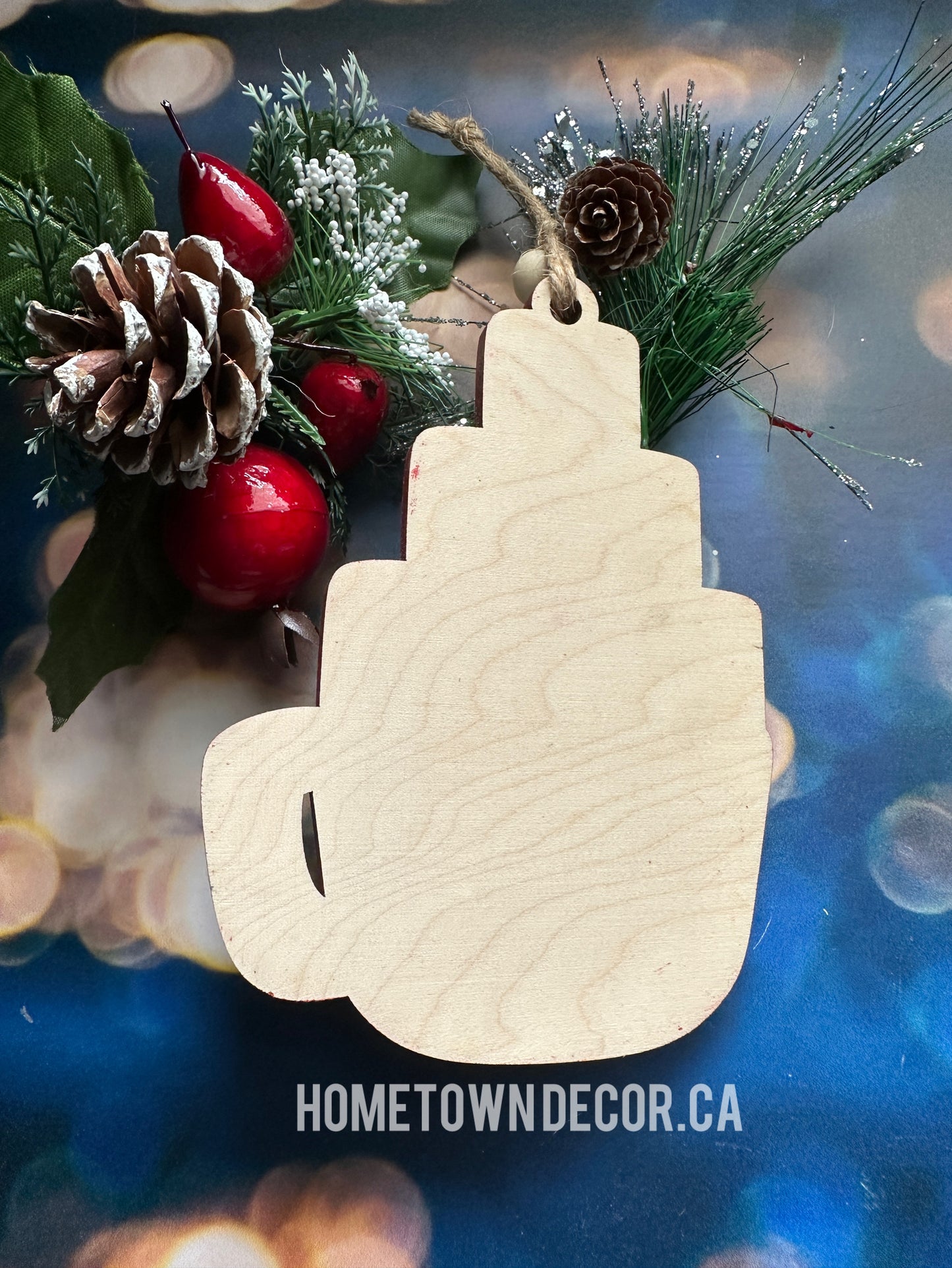 Personalized Marshmallows in a cup Family Ornament