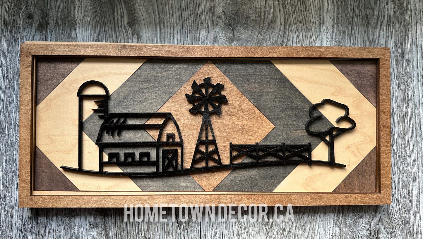 Farming themed signs