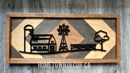 Farming themed signs