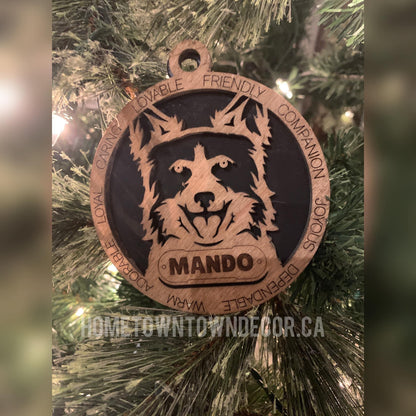 Personalized Dog Breed ornament