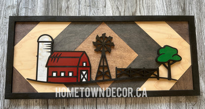 Farming themed signs