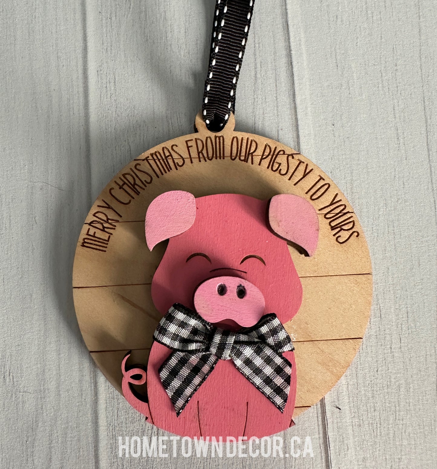 Farm Pig Christmas ornament
