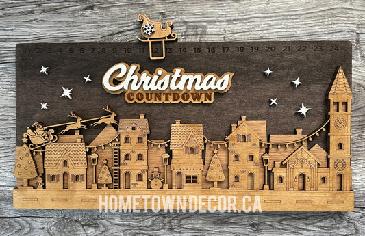 Christmas wooden countdown Calendars