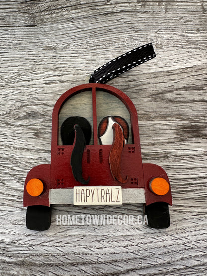 Happy Trailz Horse trailer ornament