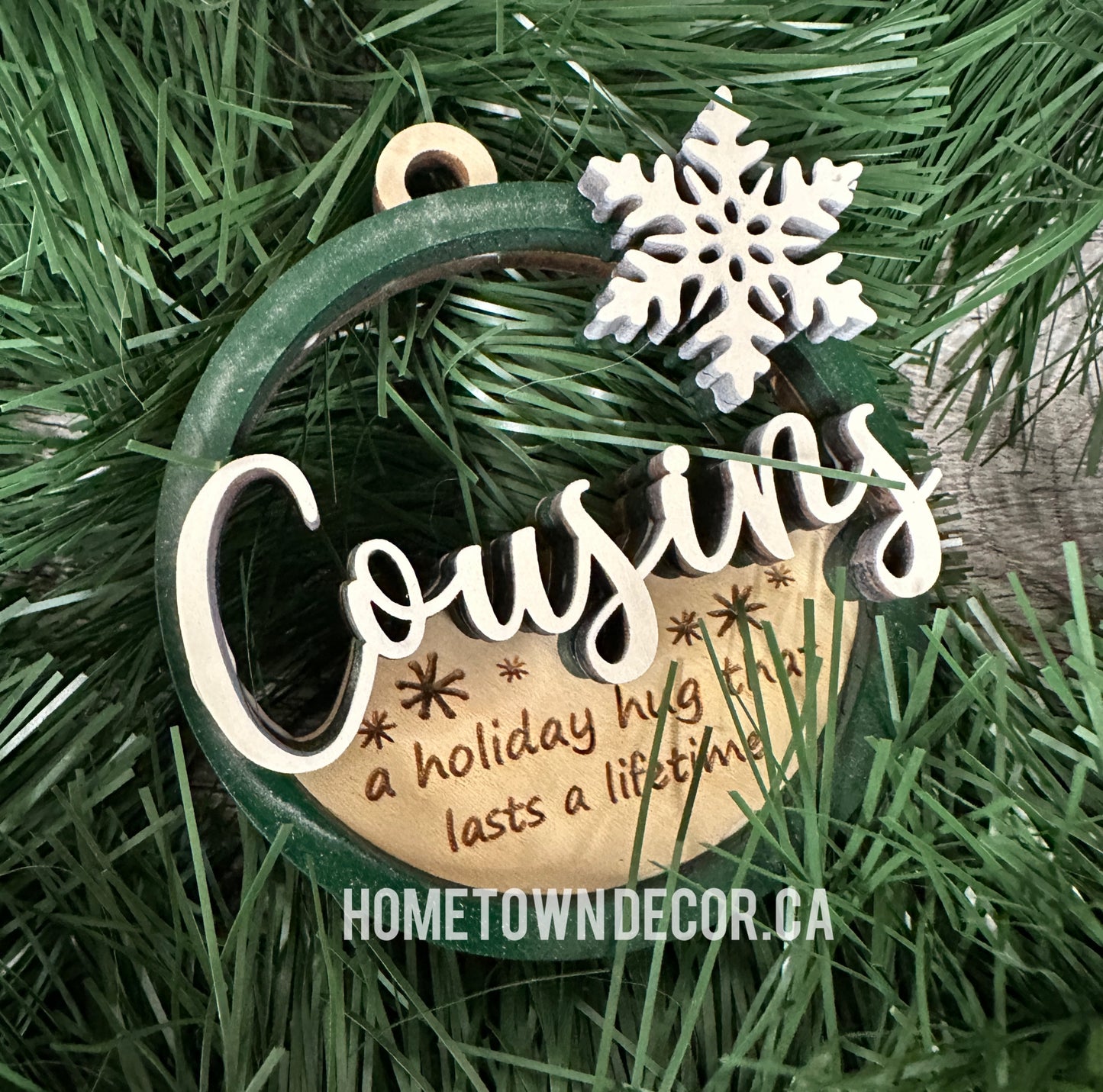 Cousin Christmas ornament