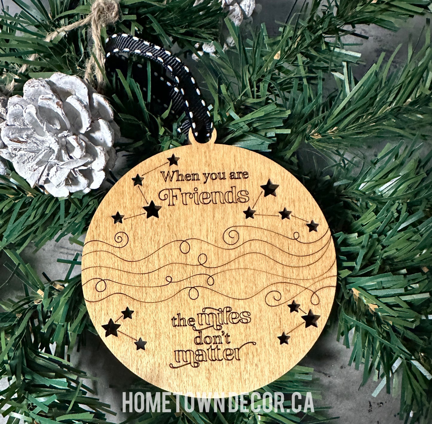 When you are Family or Friends the miles don't matter ornament