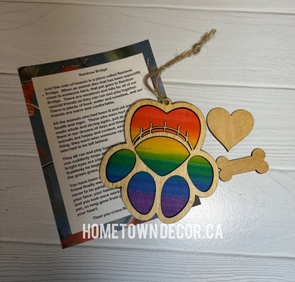 Pet Memorial Rainbow Bridge Ornament