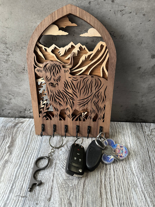 Key Holder - Highland Cow