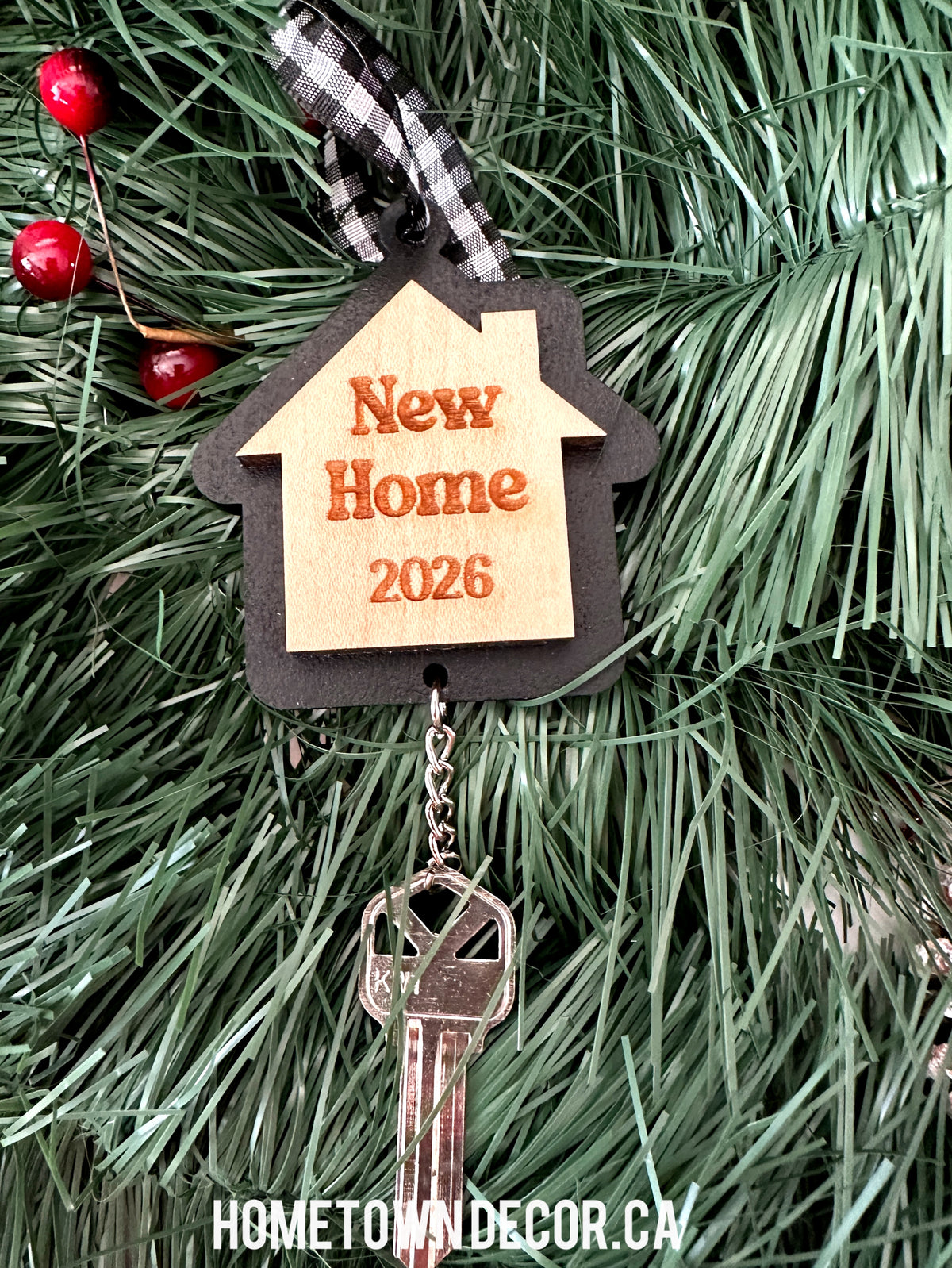 New Home 2026  Christmas ornament with hanging key