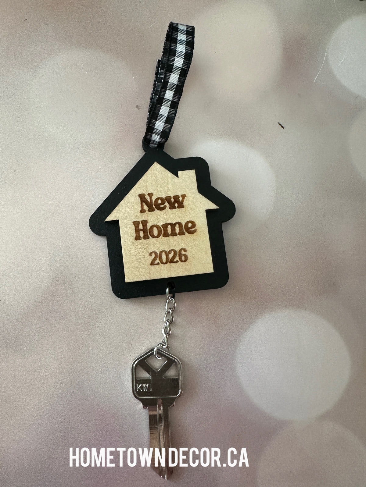 New Home 2026  Christmas ornament with hanging key
