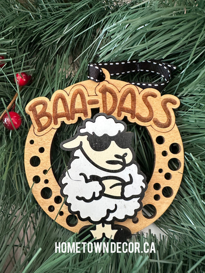 Sassy animal ornaments
