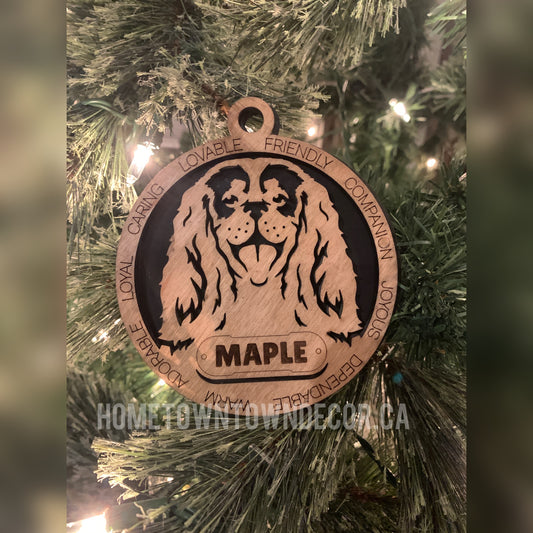 Personalized Dog Breed ornament