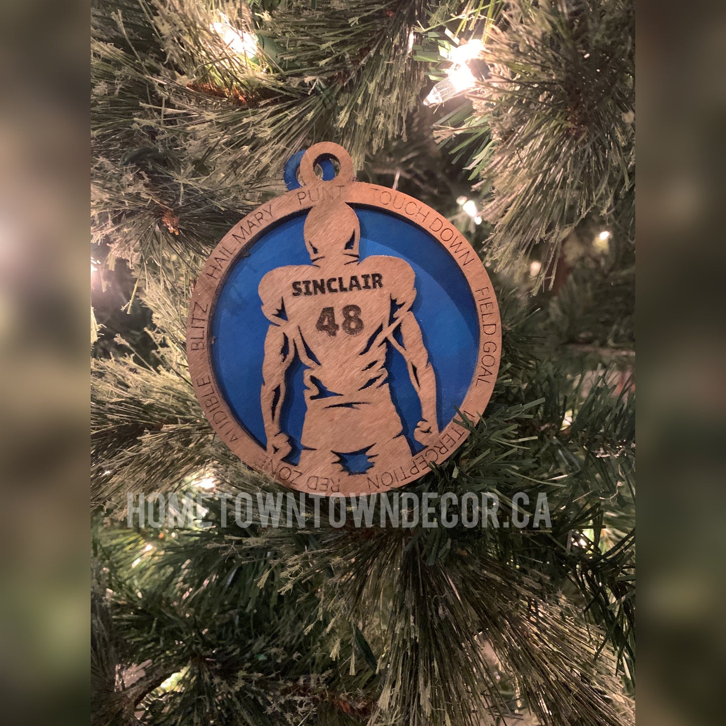 Personalized Sports themed Ornament