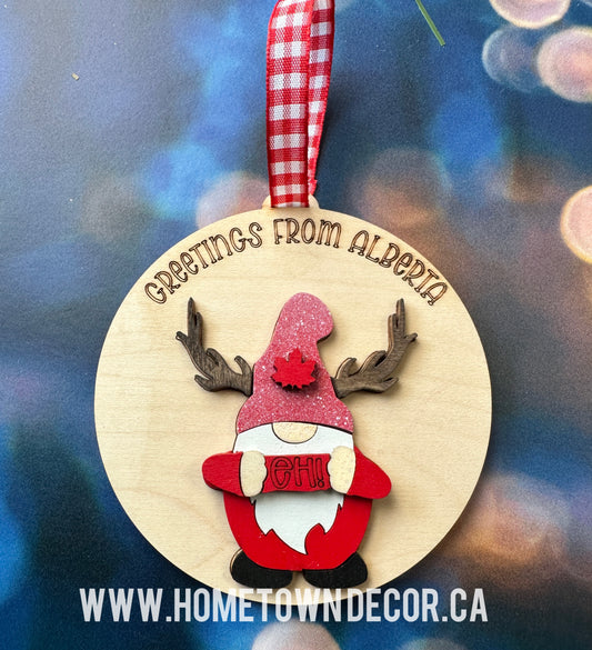 Canadian Moose Gnome ornament