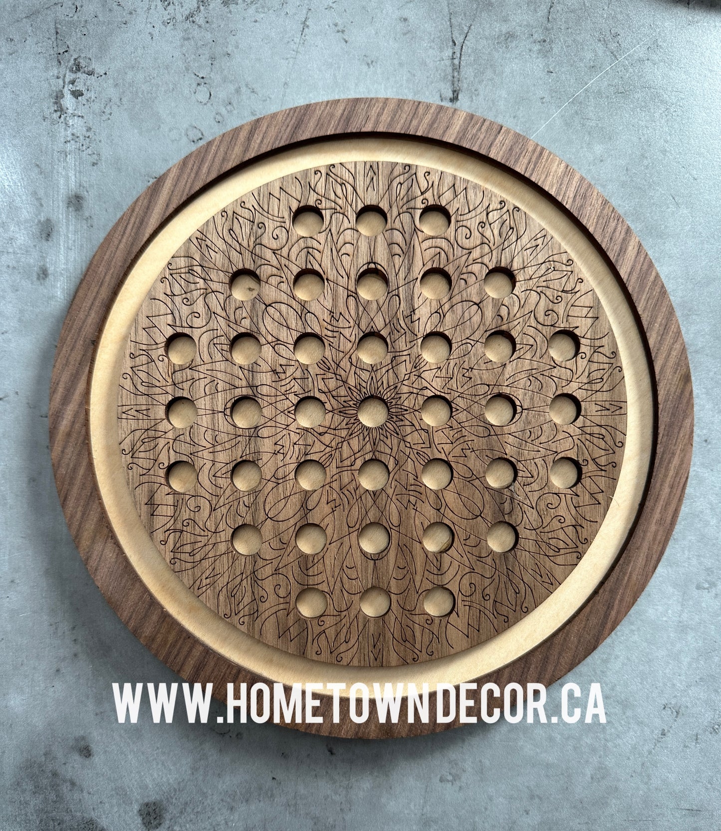 Marble solitare/ Fox and Geese wooden game