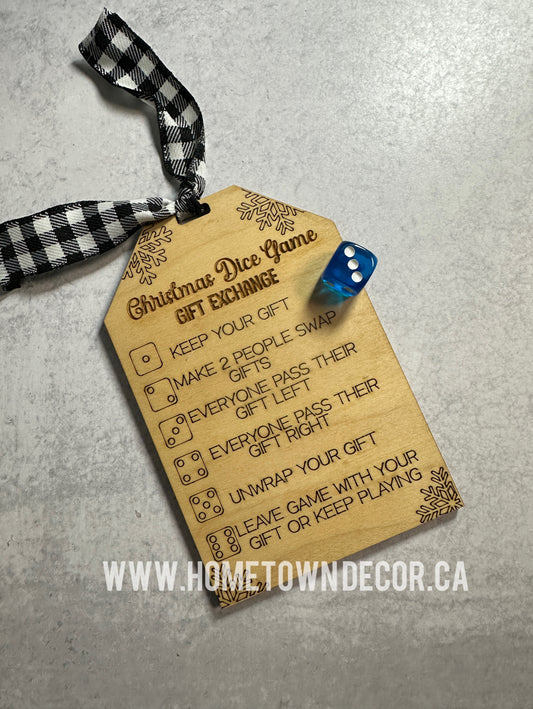 Christmas Gift Exchange Dice Game