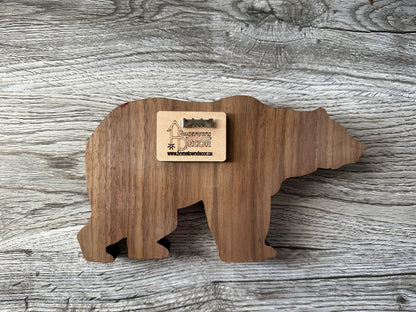 Bear with five layers stacked to give a 3D look