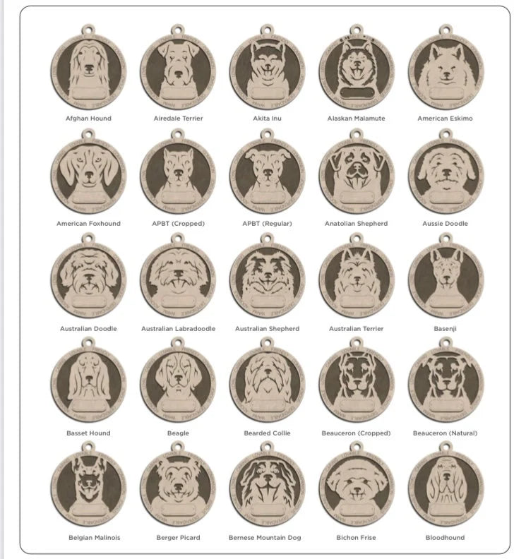 Personalized Dog Breed ornament