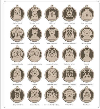 Personalized Dog Breed ornament