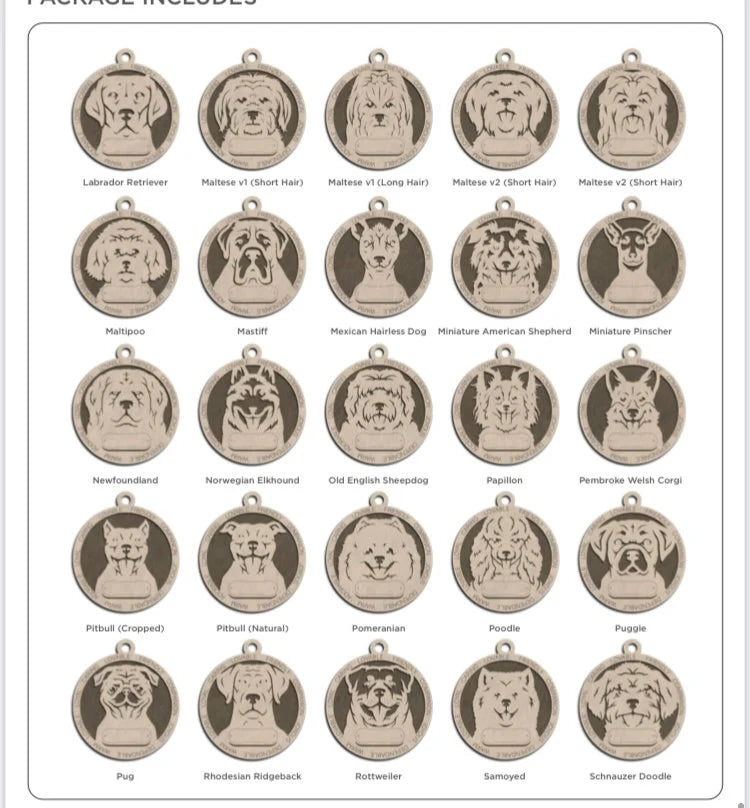 Personalized Dog Breed ornament