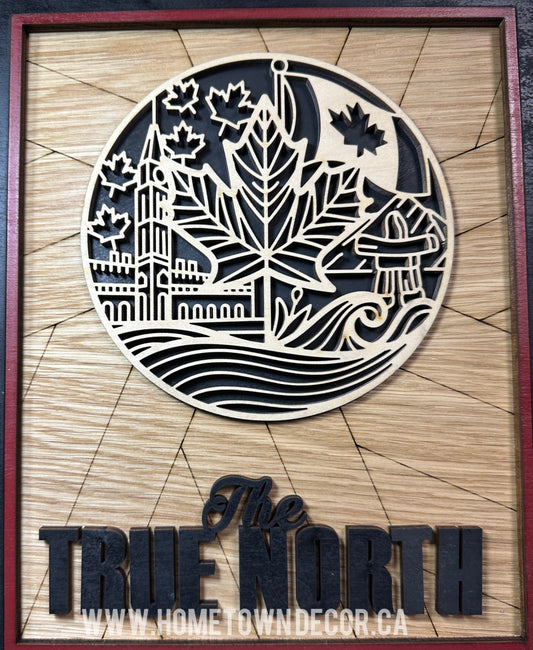 The True North Canada sign