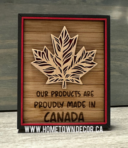 Made in Canada sign