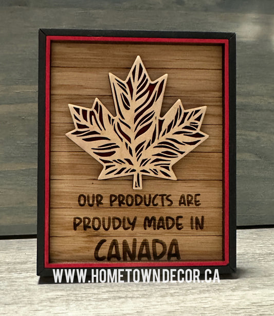 Made in Canada sign