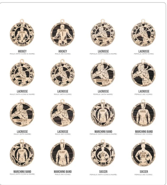 Personalized Sports themed Ornament