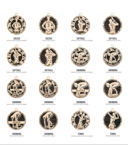 Personalized Sports themed Ornament